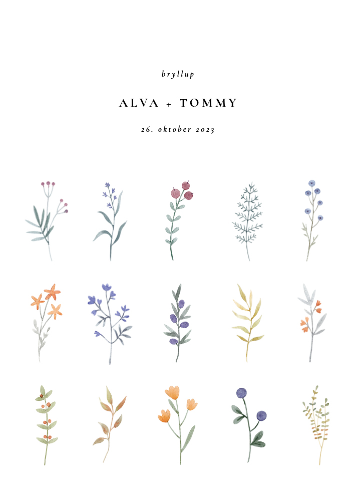 Invitationer - Alva & Tommy